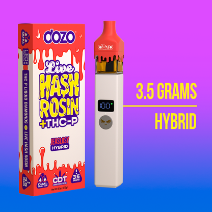 3.5g Dozo Live Hash Rosin THC-P Vape