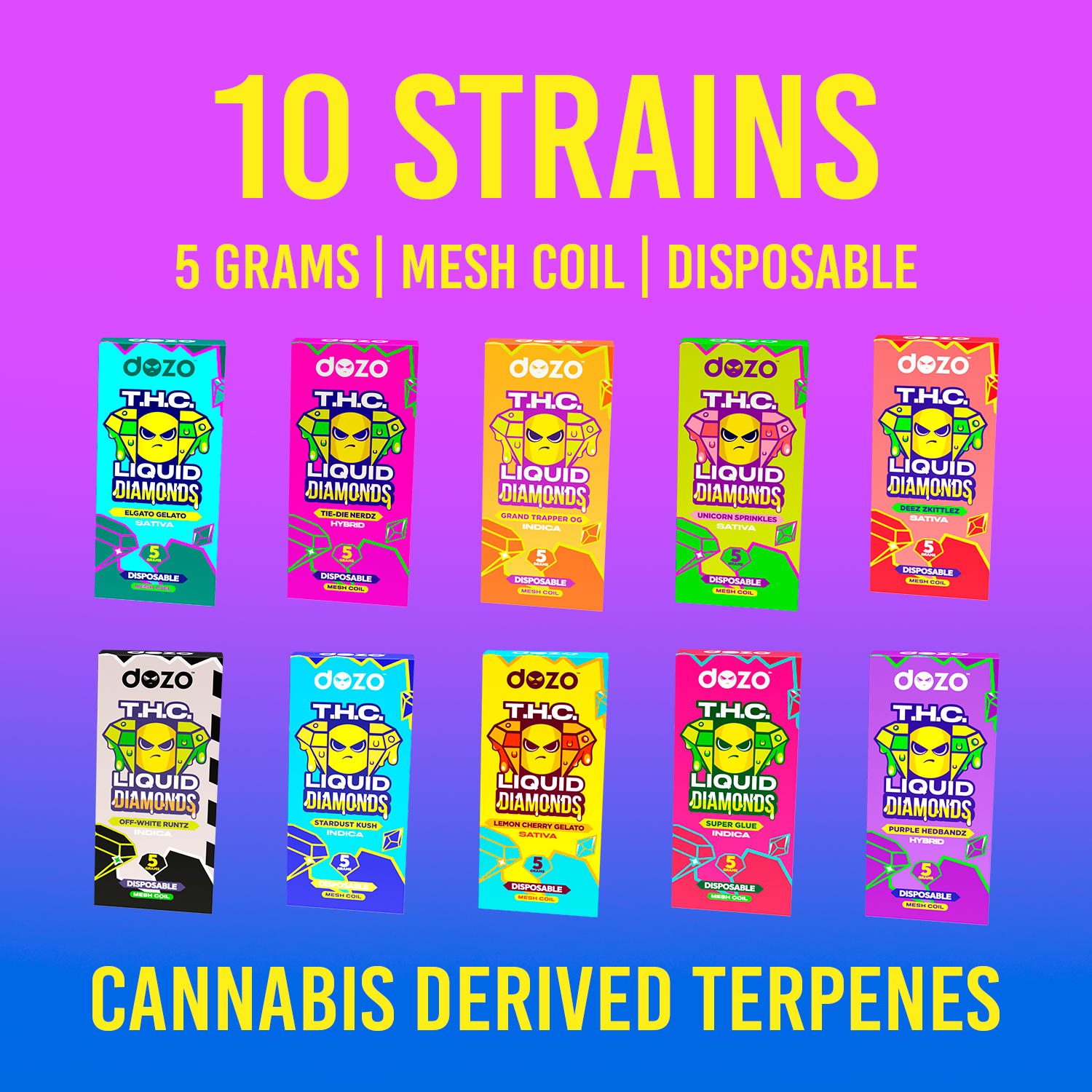 5g Liquid Diamonds Disposable Vape - Deez Zkittles Sativa puredozo 5g Liquid Diamonds Disposable Vape - Deez Zkittles Sativa puredozo