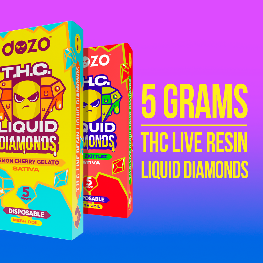 5g Liquid Diamonds Disposable | Lemon Cherry (Sativa)