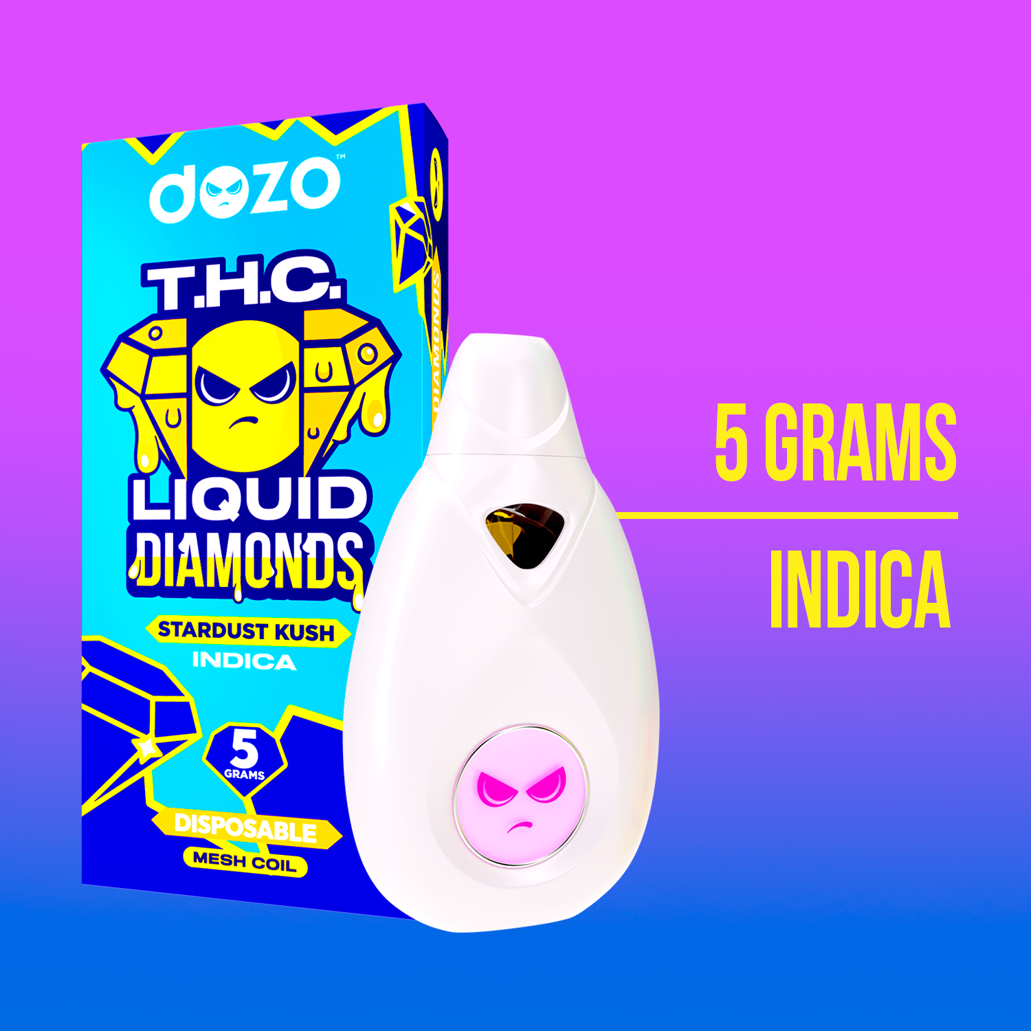 Liquid Diamonds Disposable Vape - Unicorn Sprinkles Strain  puredozo