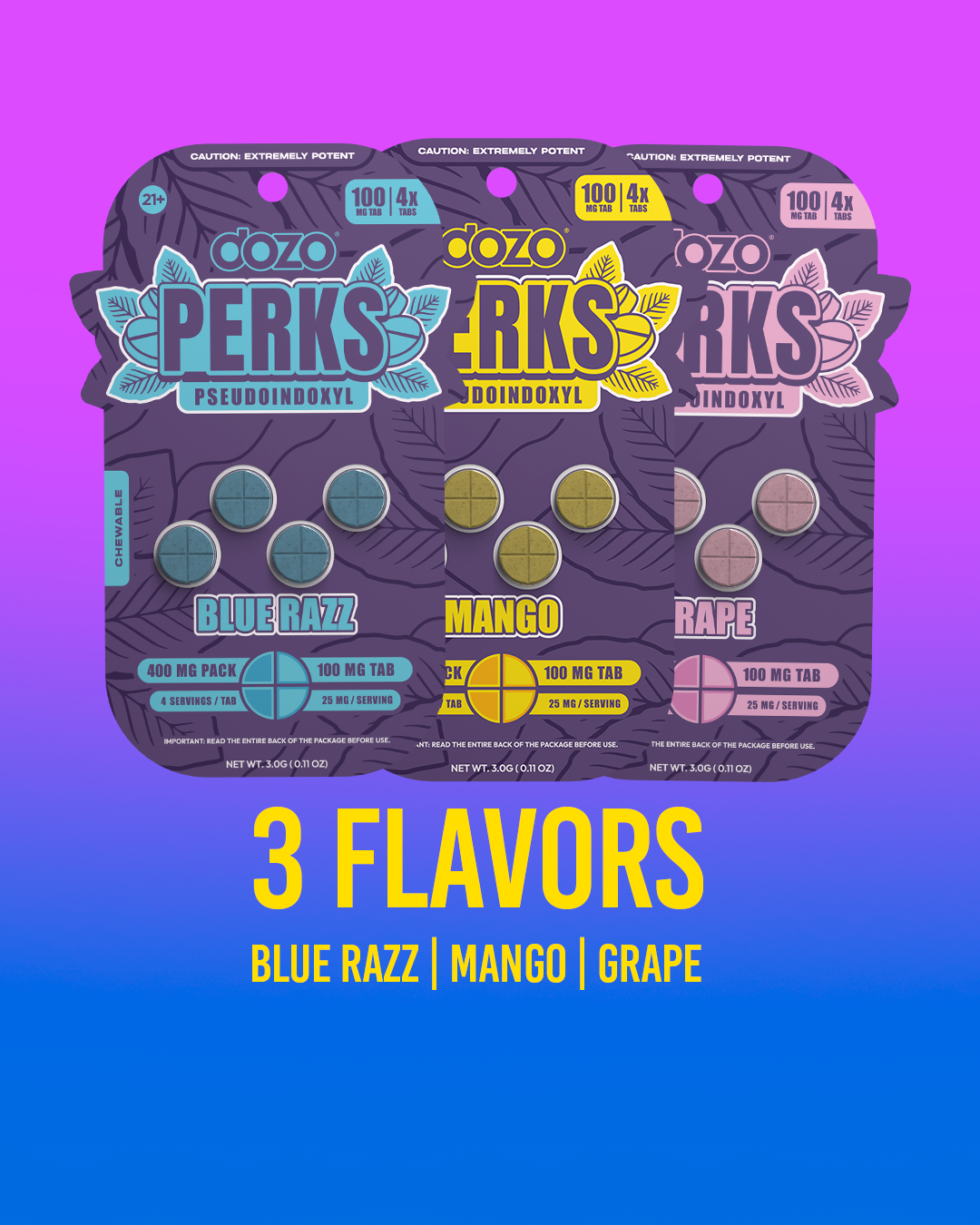 Dozo PERKS Pseudoindoxyl | 4ct (400mg per pack)