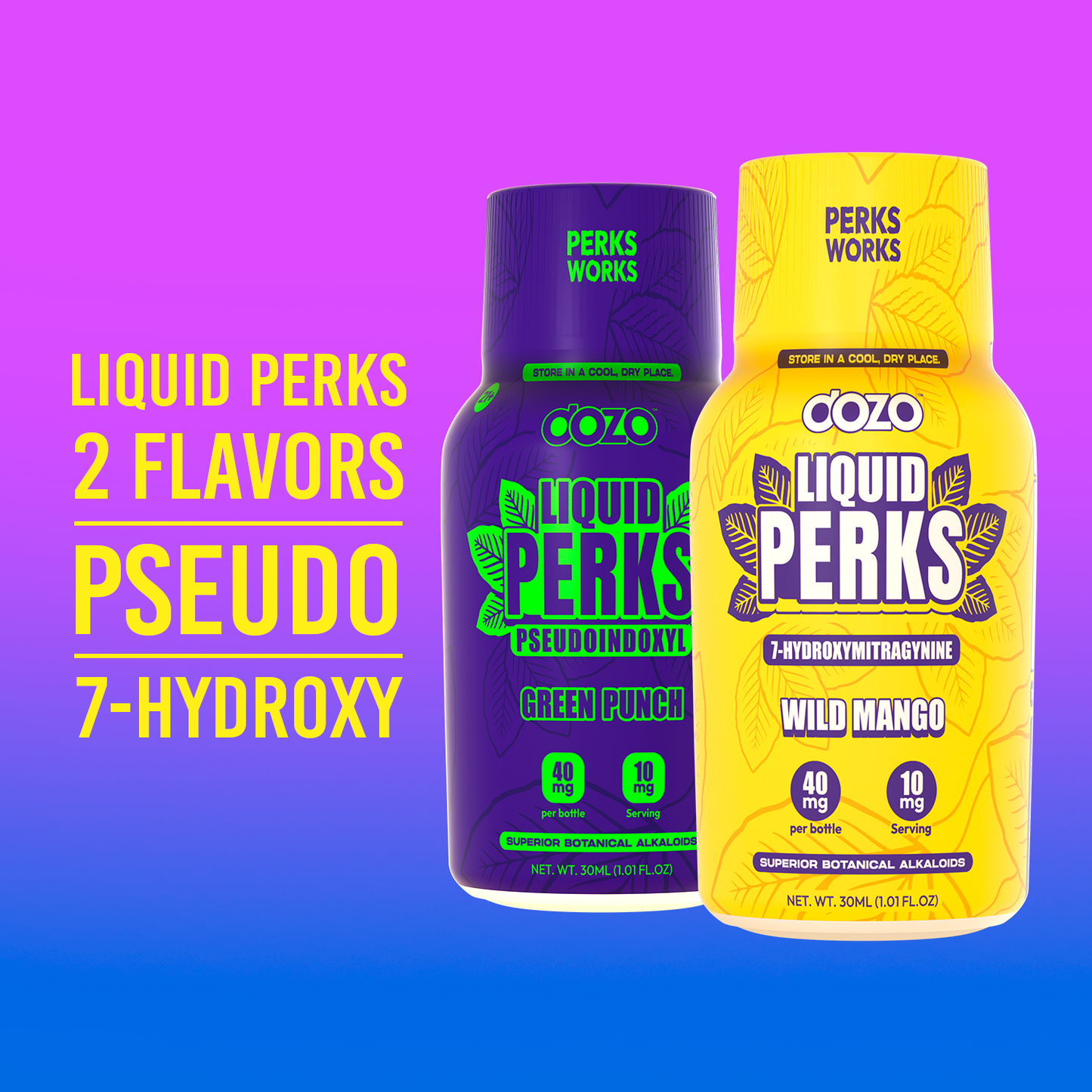 Dozo LIQUID PERKS 7-HYDROXYMITRAGYNINE | WILD MANGO