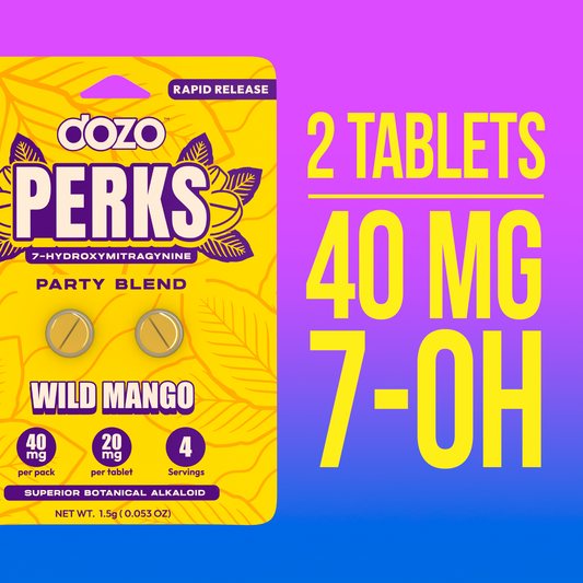 Dozo PERKS 7-HYDROXYMITRAGYNINE | WILD MANGO (Party Blend)