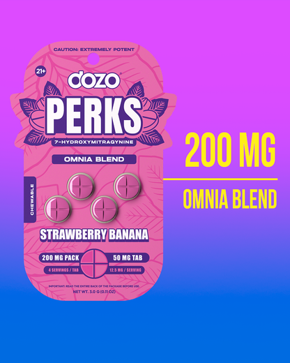 4ct 50mg Dozo PERKS 7-HYDROXYMITRAGYNINE | CHILL BERRY (MELLOW BLEND)