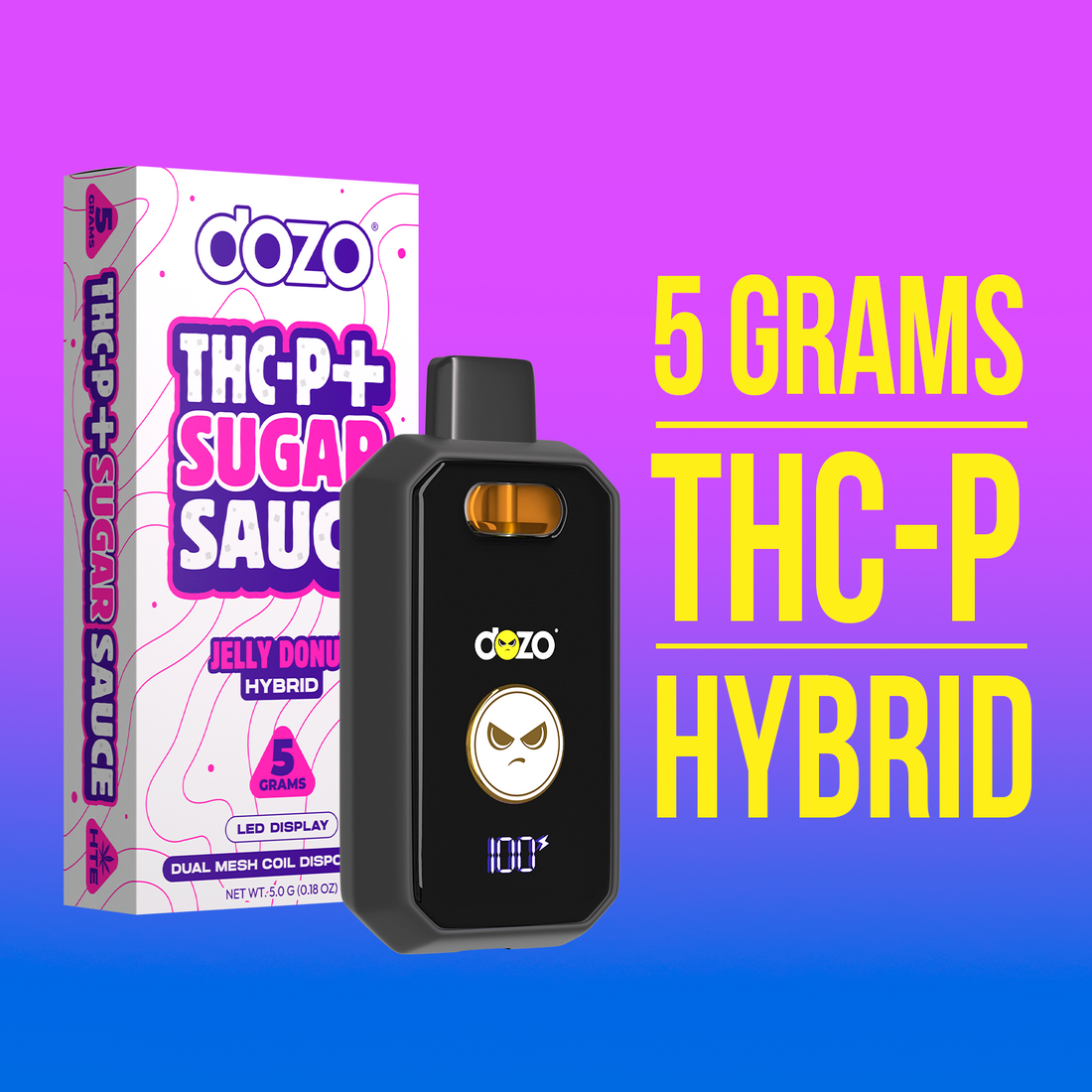 5g Dozo THC-P + Sugar Sauce Vape
