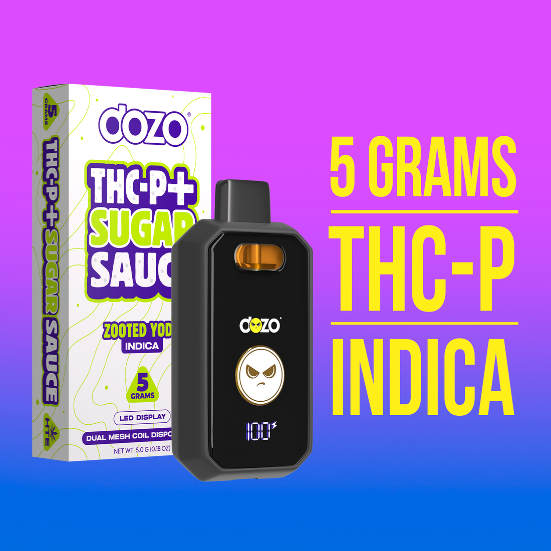 5g Dozo THC-P + Sugar Sauce Vape