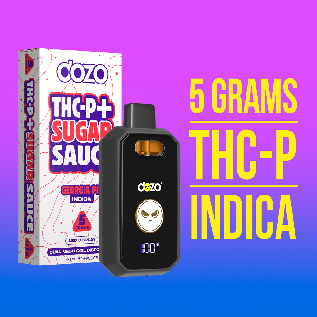 5g Dozo THC-P + Sugar Sauce Vape