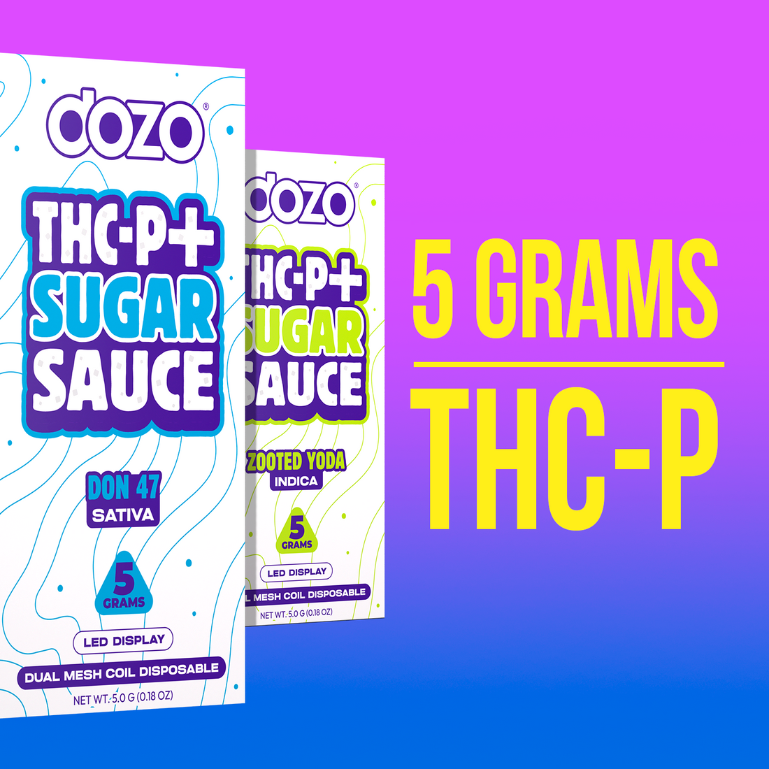 5g Dozo THC-P + Sugar Sauce Vape