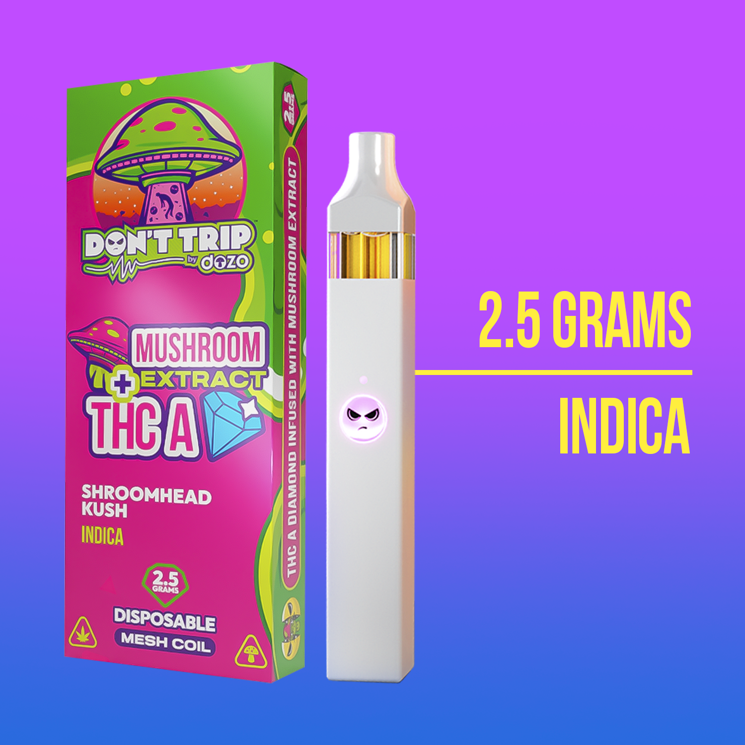 Space Junkie Mushroom Disposable 2.5g Indica