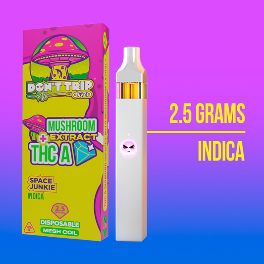 2.5g Don't Trip Mushroom Vape: Space Junkie (Indica)