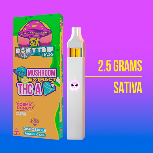 2.5g Don't Trip Mushroom Vape: Cosmic Donut (Sativa)