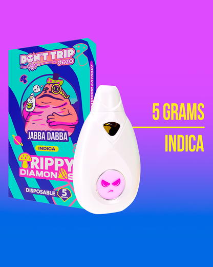 5g Trippy Dimonds Mushroom Vape: Jabba Dabba (Indica)