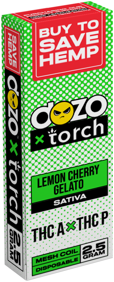 Dozo x Torch Vape: Lemon Cherry Gelato (out of stock)