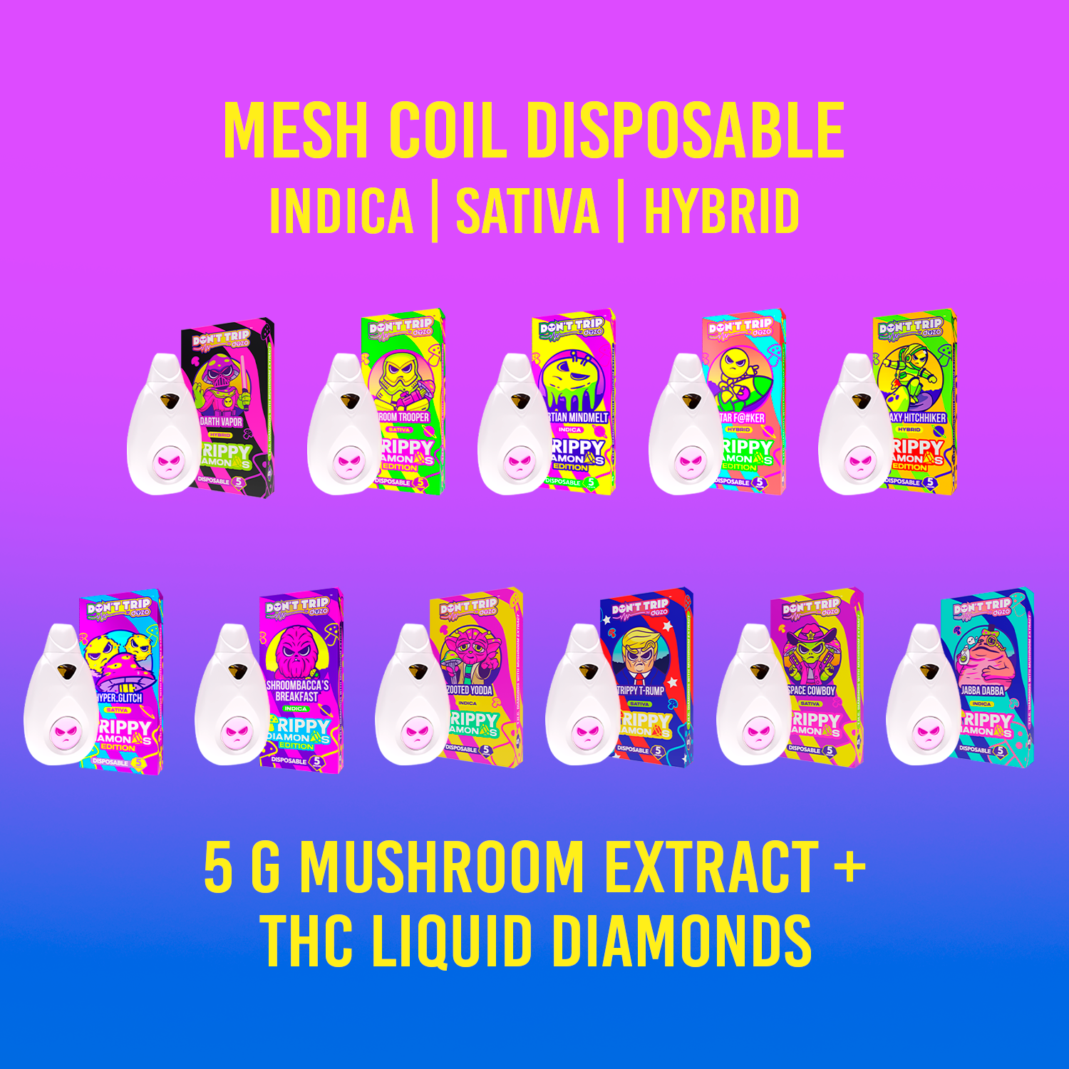 Space Cowboy Mushroom Vape - 5g Trippy Diamonds Sativa puredozo Space Cowboy Mushroom Vape - 5g Trippy Diamonds Sativa puredozo
