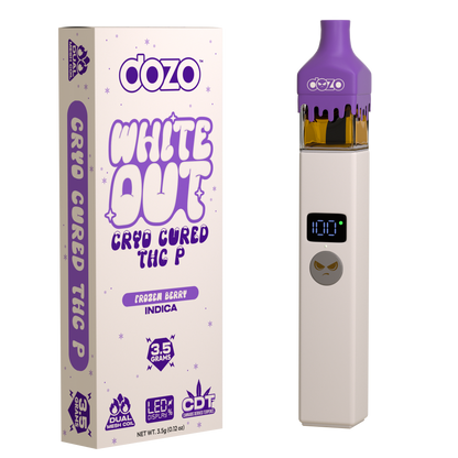 3.5g Dozo White-Out Disposable: Snow Melow (Sativa)