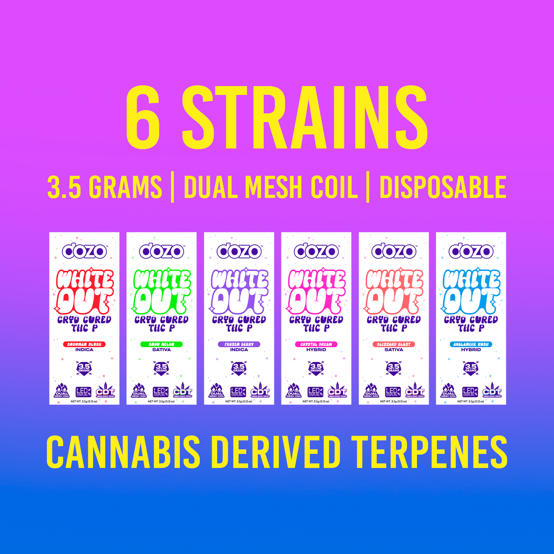 3.5g Dozo White-Out Disposable Vape
