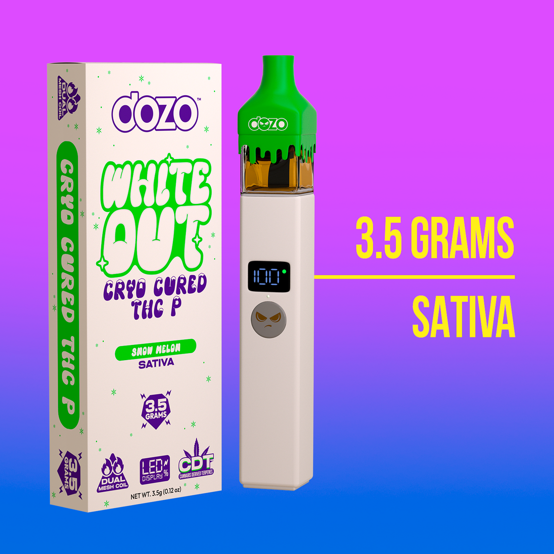3.5g Dozo White-Out Disposable Vape