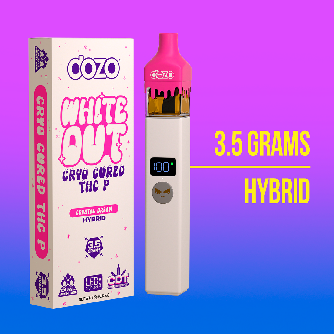 3.5g Dozo White-Out Disposable Vape