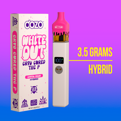 3.5g Dozo White-Out Disposable: Avalanche Kush (Hybrid)