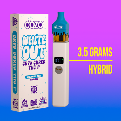 3.5g Dozo White-Out Disposable: Avalanche Kush (Hybrid)