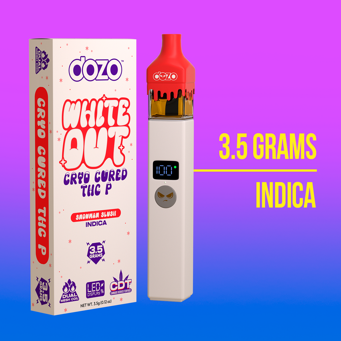 3.5g Dozo White-Out Disposable Vape