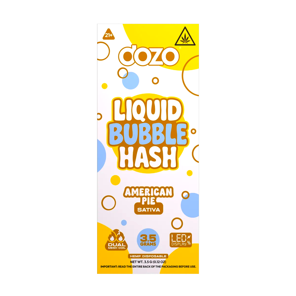 3.5g Dozo Liquid Bubble Hash THC-P Disposable