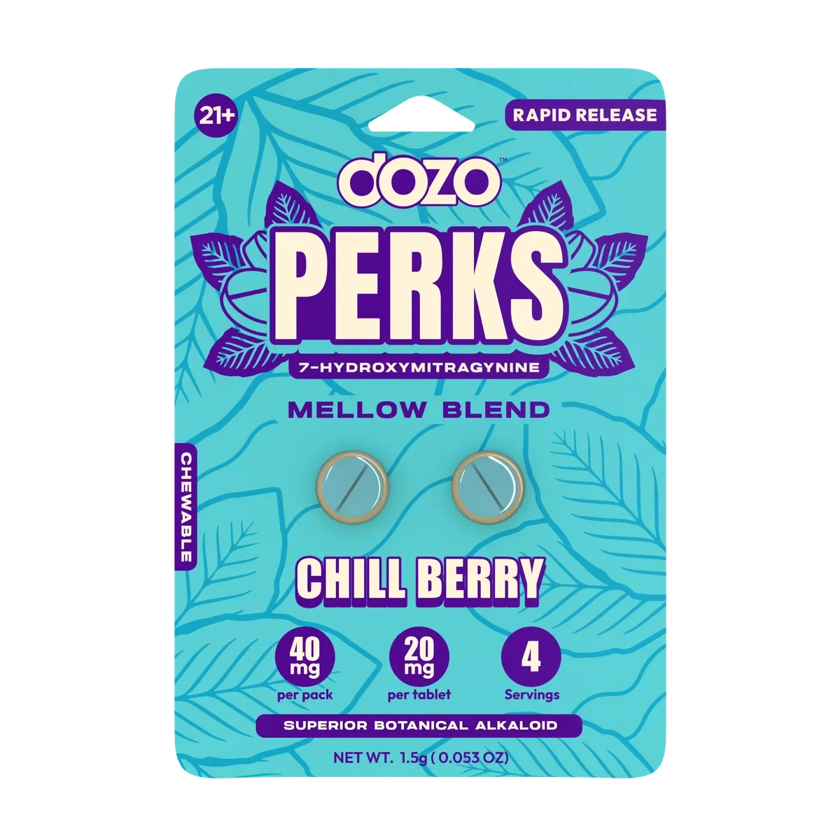 Dozo PERKS 7-OH Mini — Chill Berry