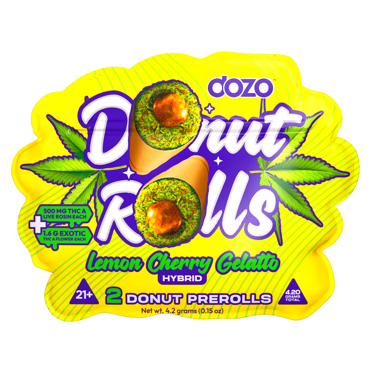 Dozo Donut Prerolls 4.20 g | Lemon Cherry Gelato (Hybrid)
