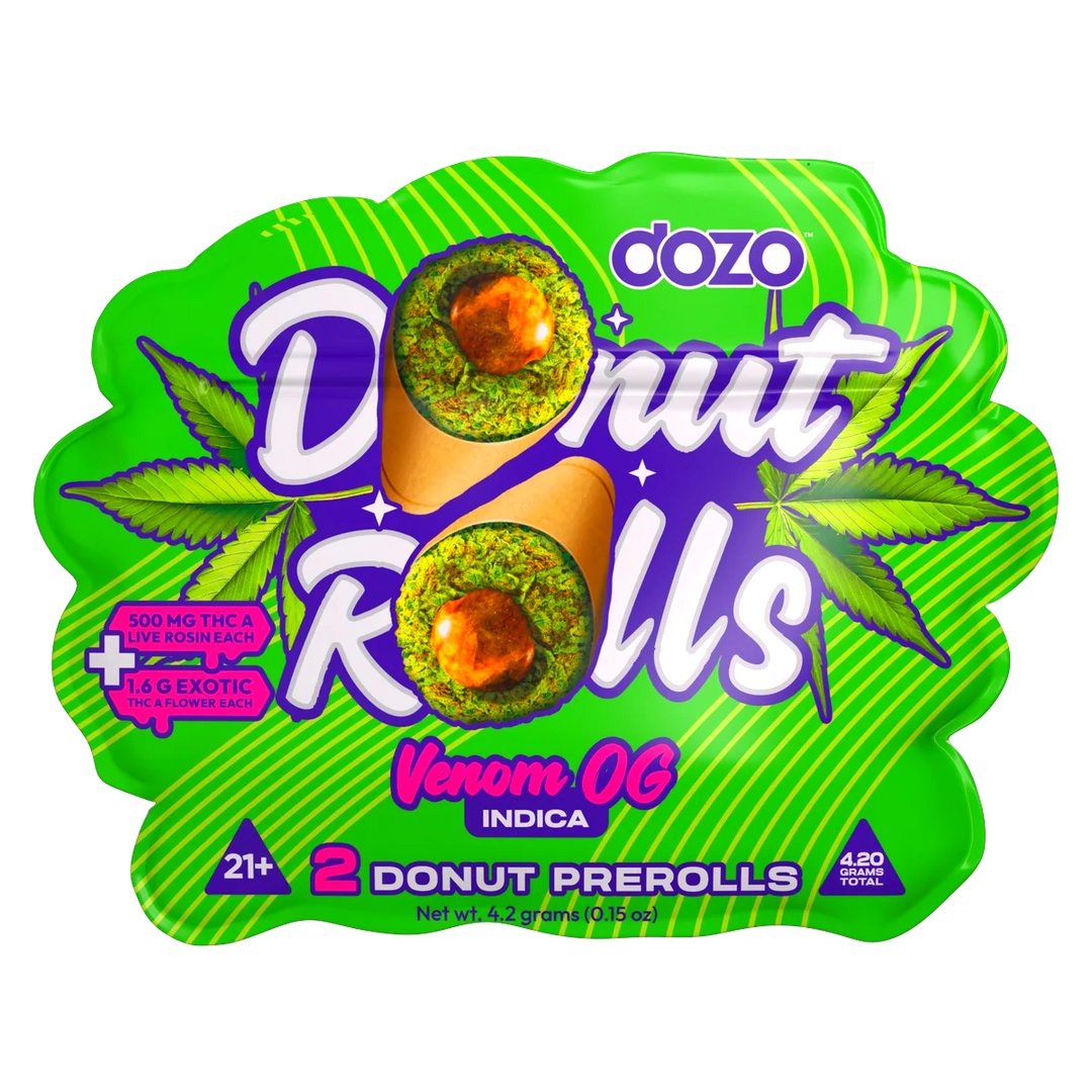 Dozo Donut Prerolls 4.20 g | Venom OG (Indica)