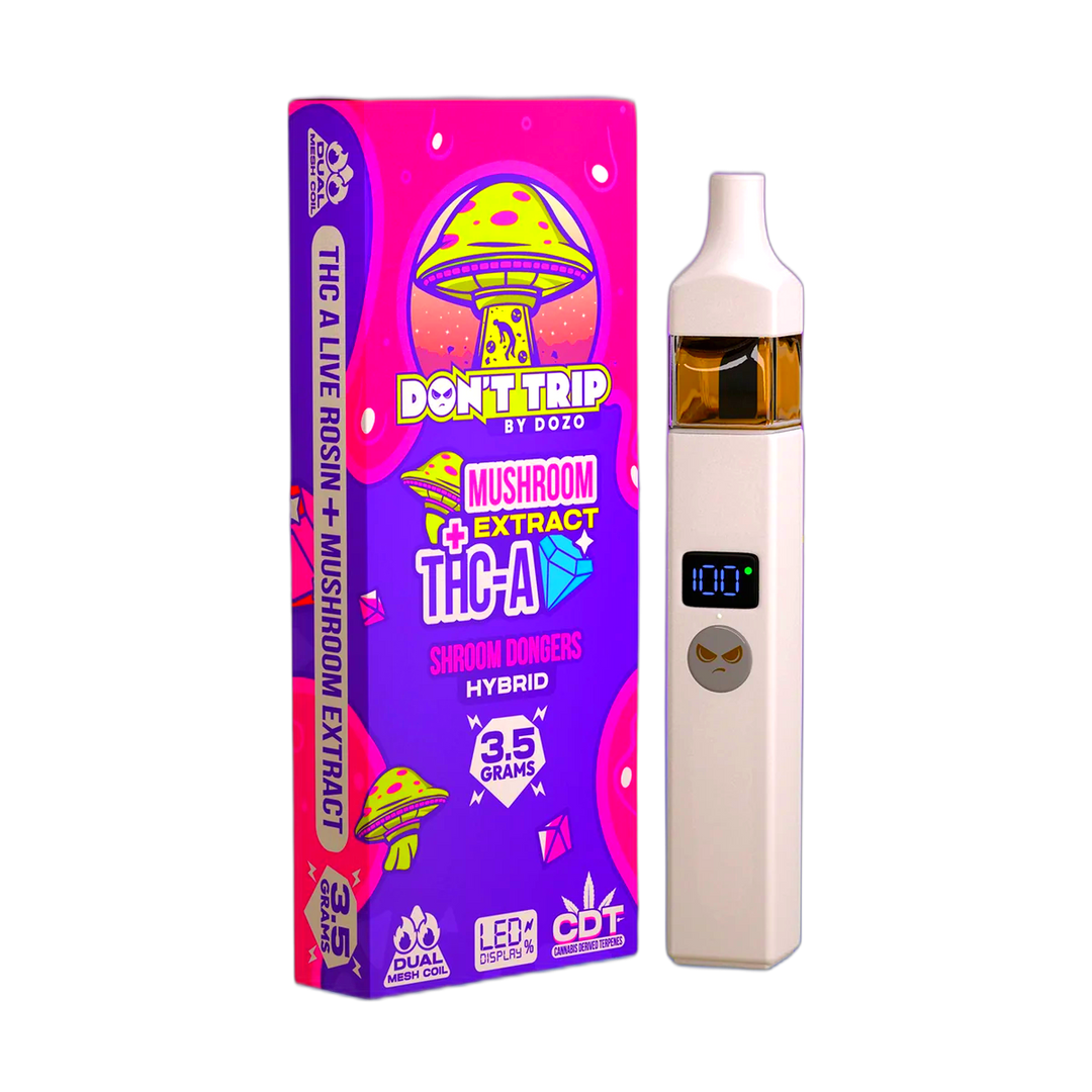 3.5g Dozo Don't Trip Mushroom Vape: Shroom Dongers (Hybrid)