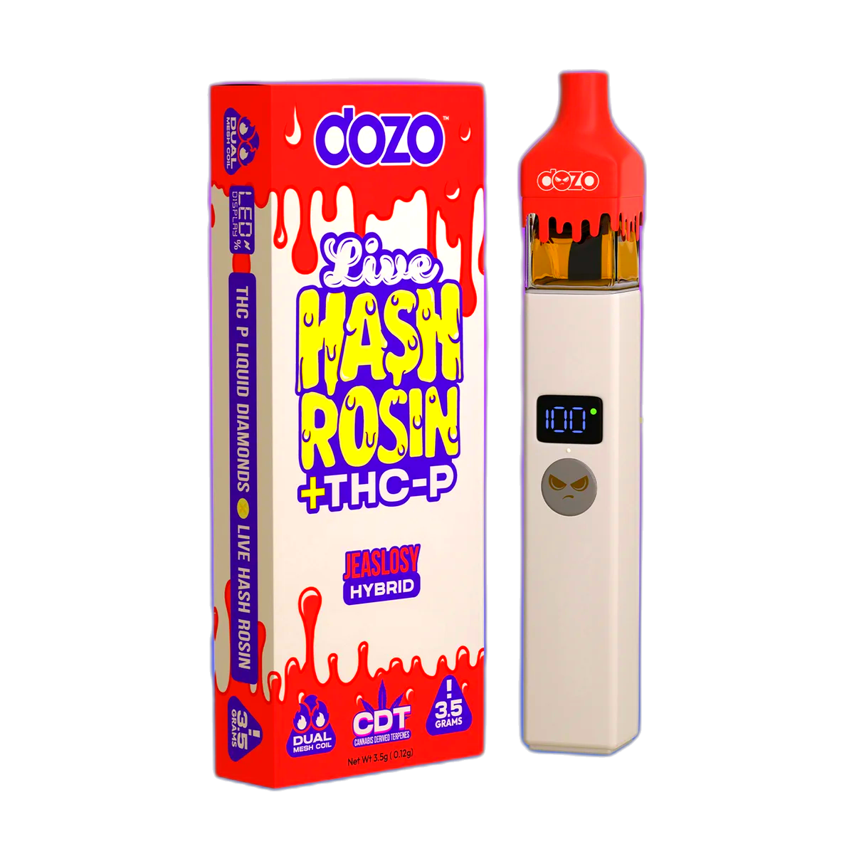 3.5g Dozo Live Hash Rosin THC-P Vape