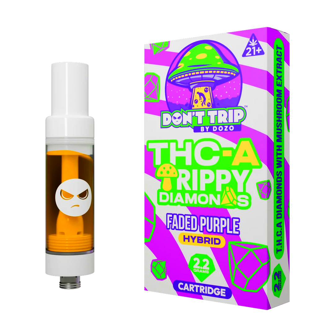 DOZO Don't Trip THC-A Trippy Diamonds Cart | Faded Purple (Hybrid)