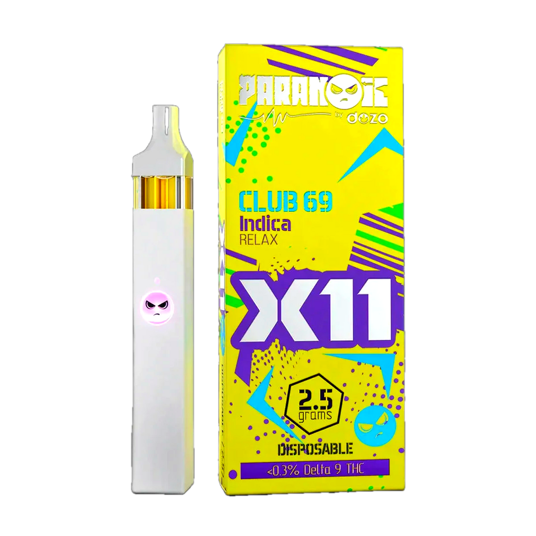 2.5g Dozo X11 Disposable | Club 69 (Indica)