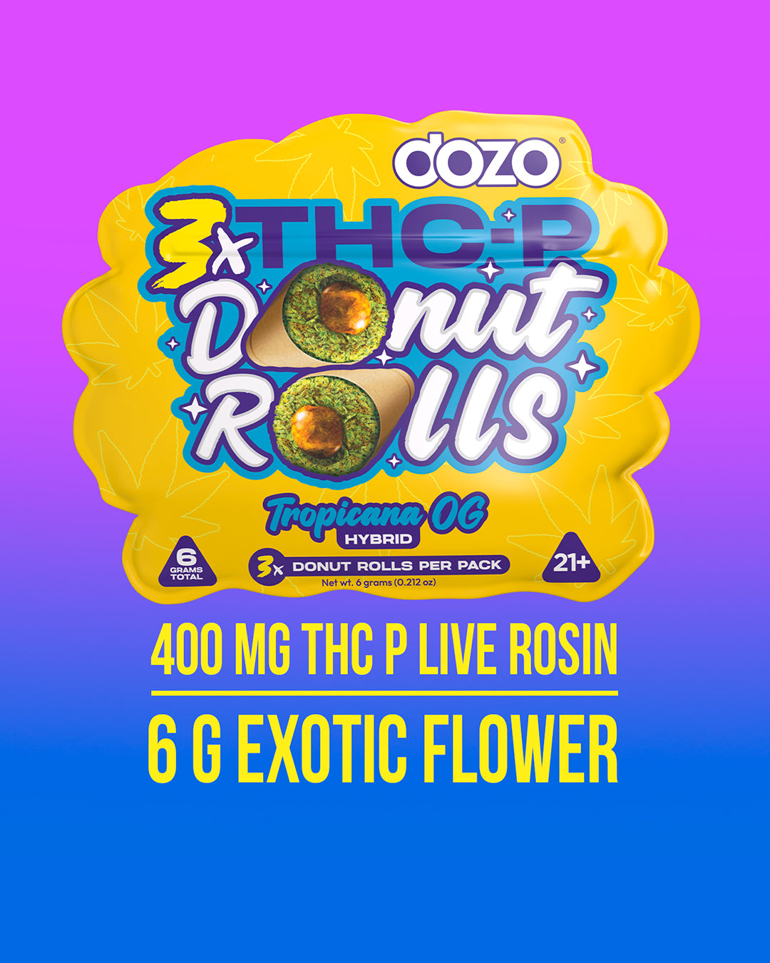 Dozo Donut Prerolls 6 grams (3ct)