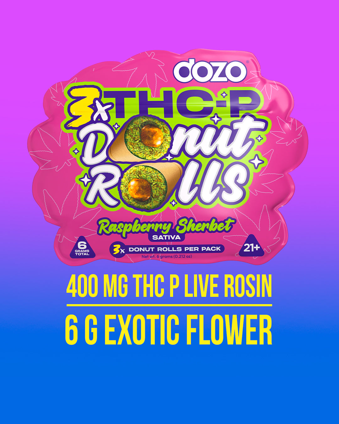 Dozo Donut Prerolls 6 grams (3ct)
