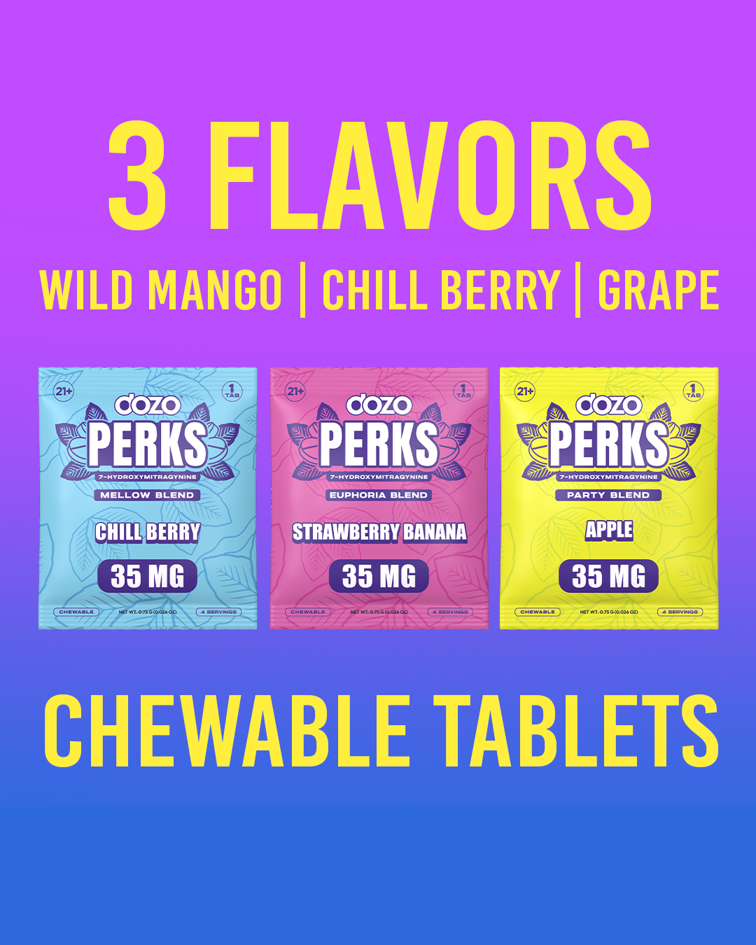 1ct 35mg Dozo PERKS 7-OH