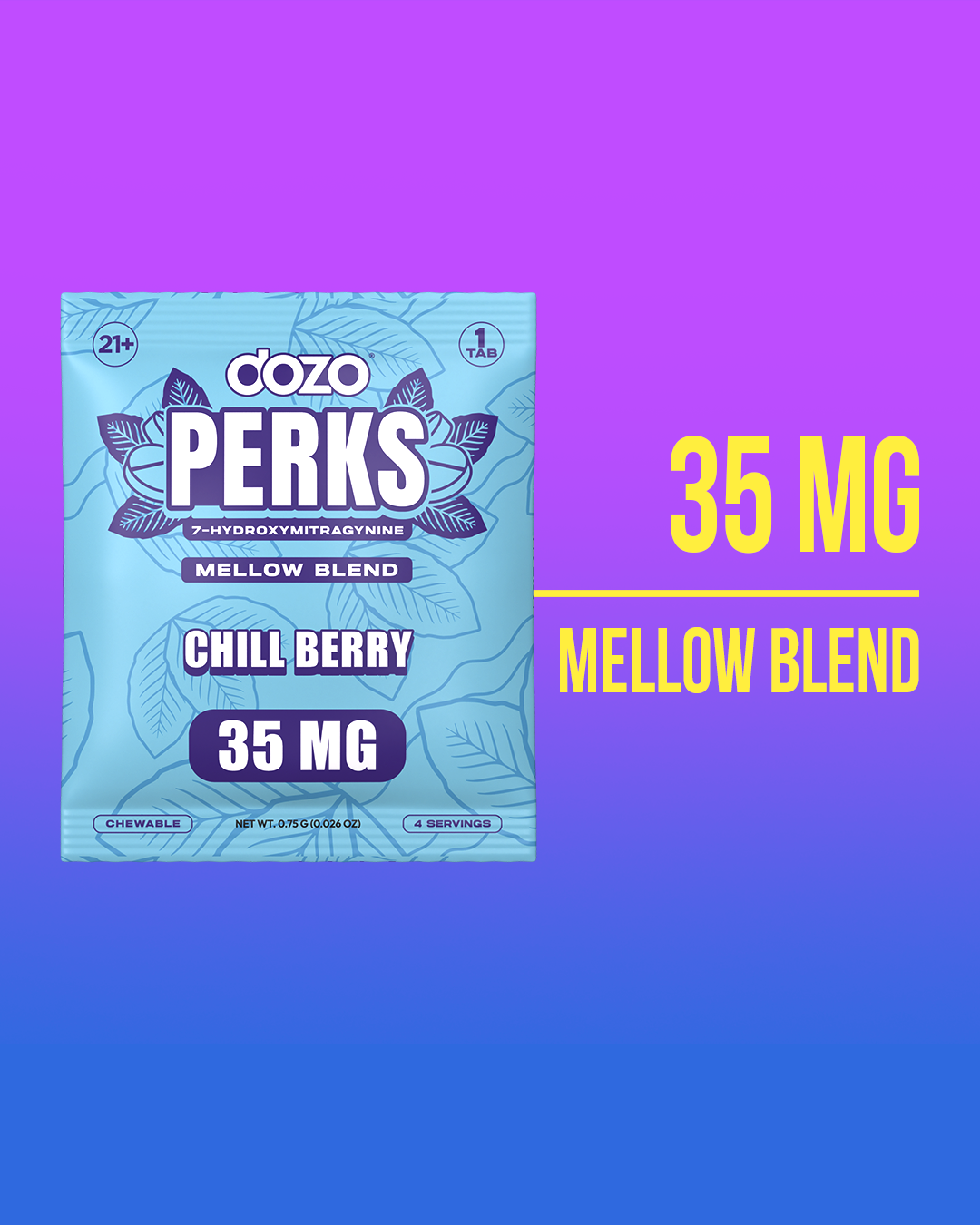 1ct 35mg Dozo PERKS 7-OH