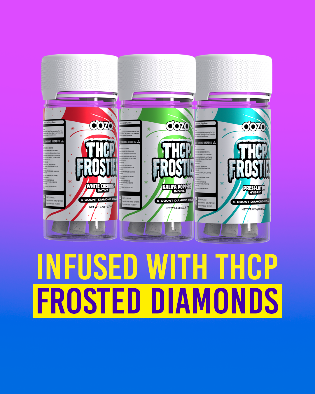 Dozo THCP Frostiez - Diamond Rolls (5ct)
