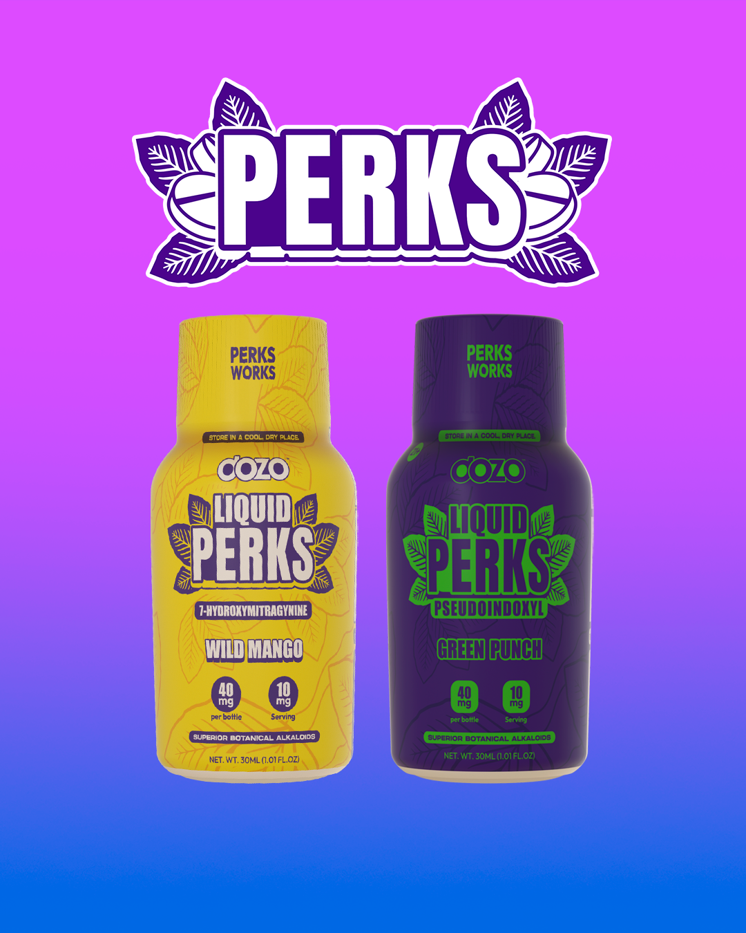 Dozo LIQUID PERKS 7-HYDROXYMITRAGYNINE | WILD MANGO