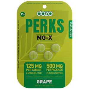 4ct 125mg Dozo PERKS MG-X | 500 mg pack