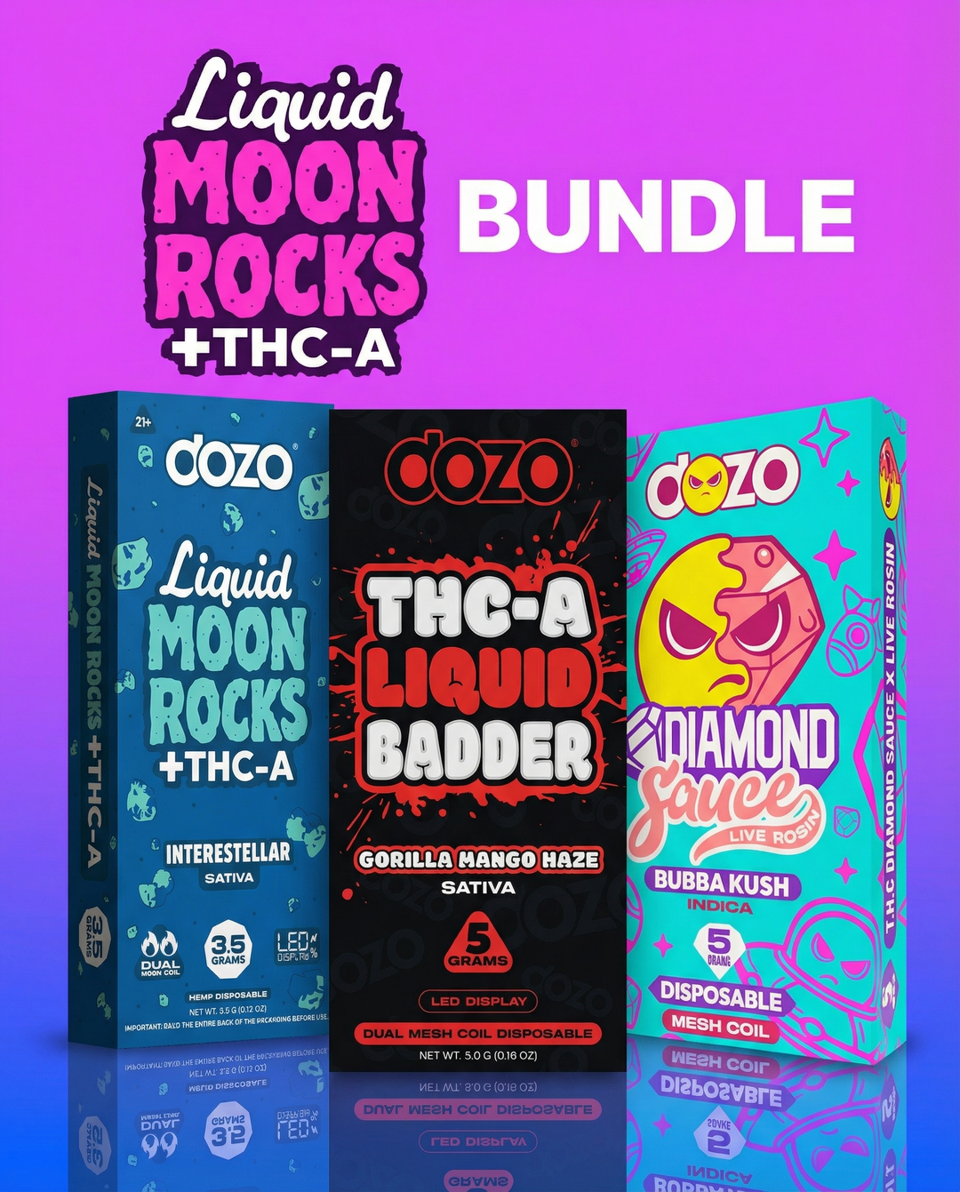 Bundle THC-A 3.5 Moonrocks Vape