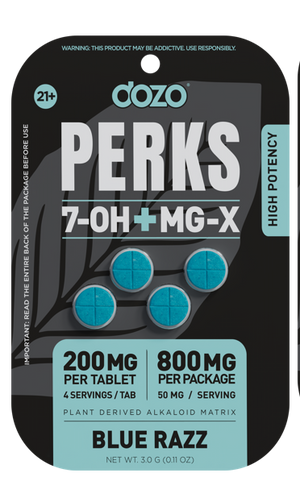 4ct 200mg Dozo PERKS 7OH + MG-X | 800 mg pack