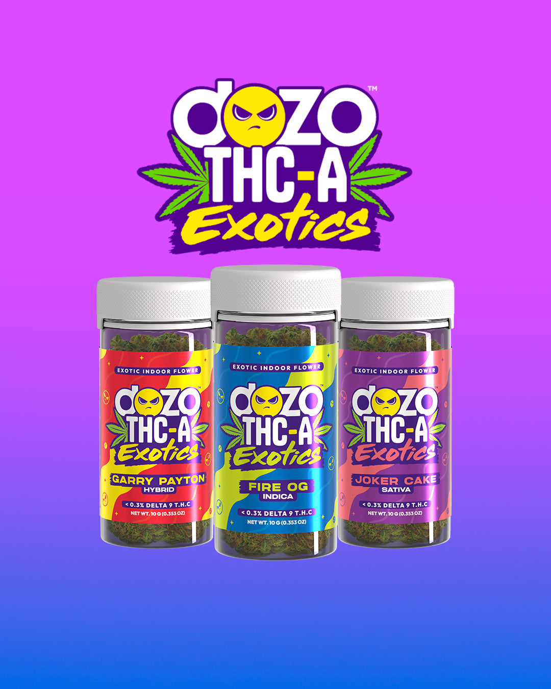 10g Dozo THC-A INDOOR FLOWER