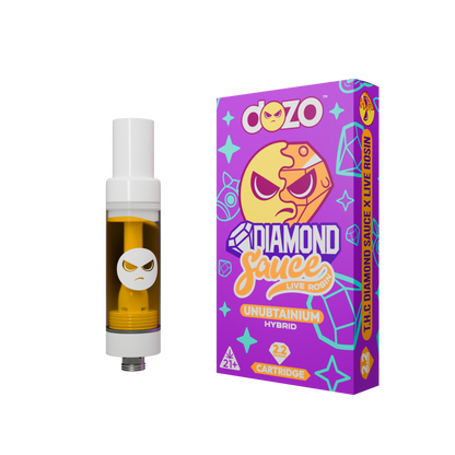 DOZO Diamond Sauce Live Rosin THC Cart | Amnesia Haze (Indica)