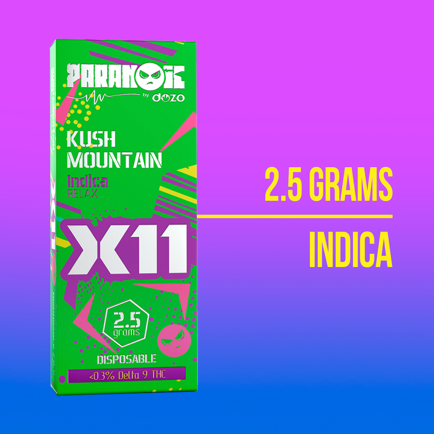 2.5g Dozo X11 Disposable | Russian Cream (Indica)