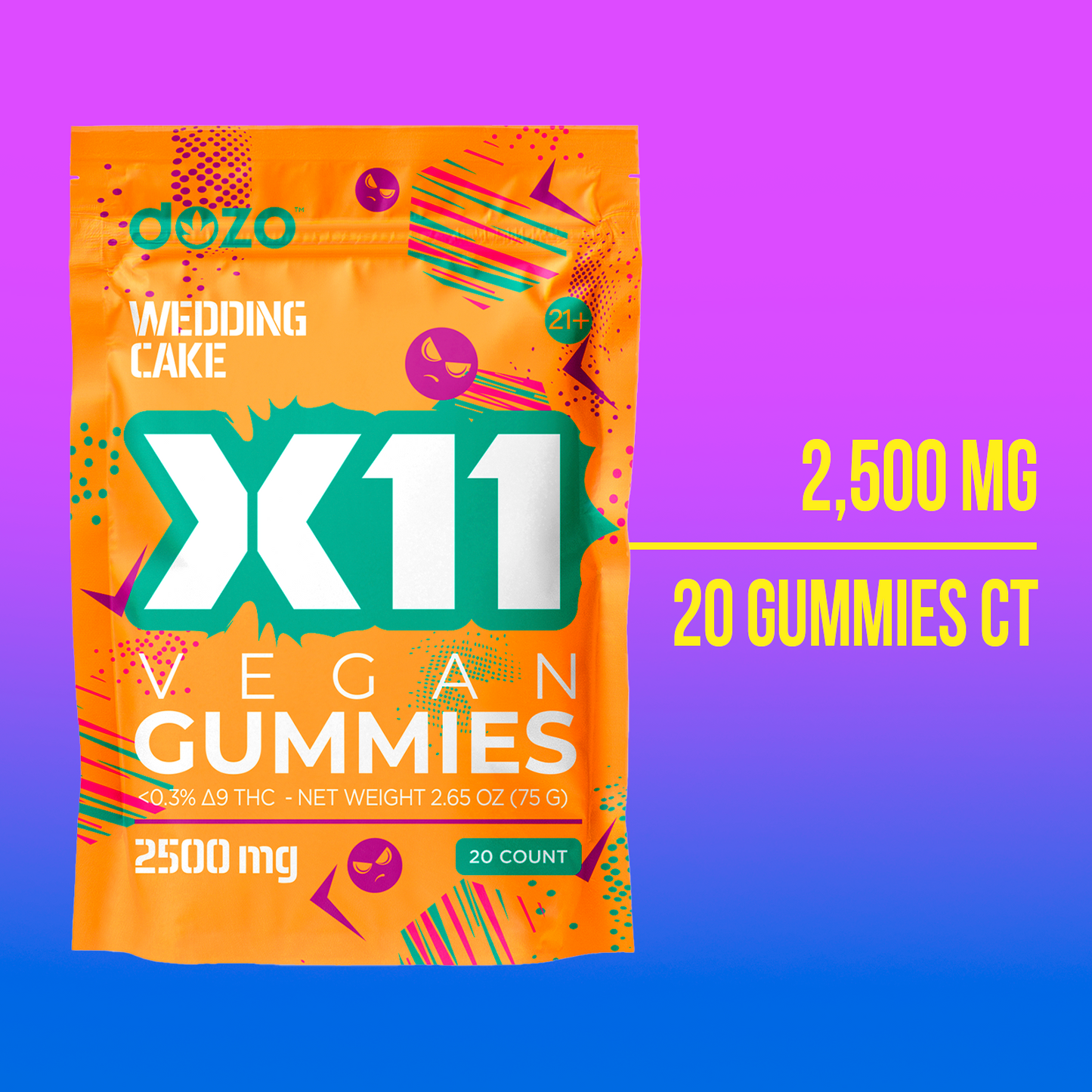 X11 Gummies | Wedding Cake (Hybrid)