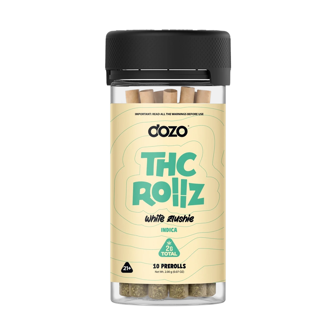 Dozo THC Rollz 10ct | 2g Mini Preroll Jar